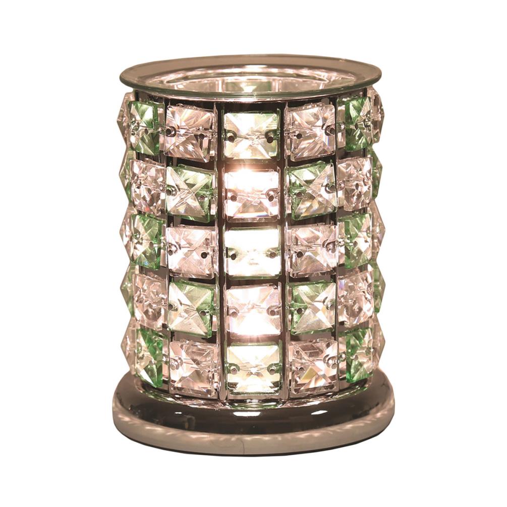 Aroma Green Check Crystal Touch Electric Wax Melt Burner £26.09
